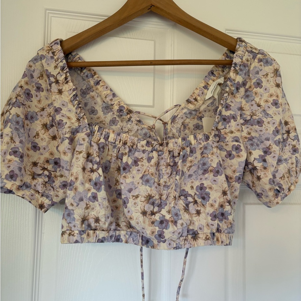H&M Linen Blend Top BMWT